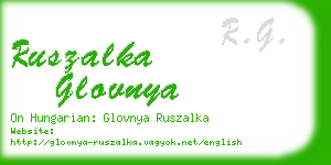 ruszalka glovnya business card